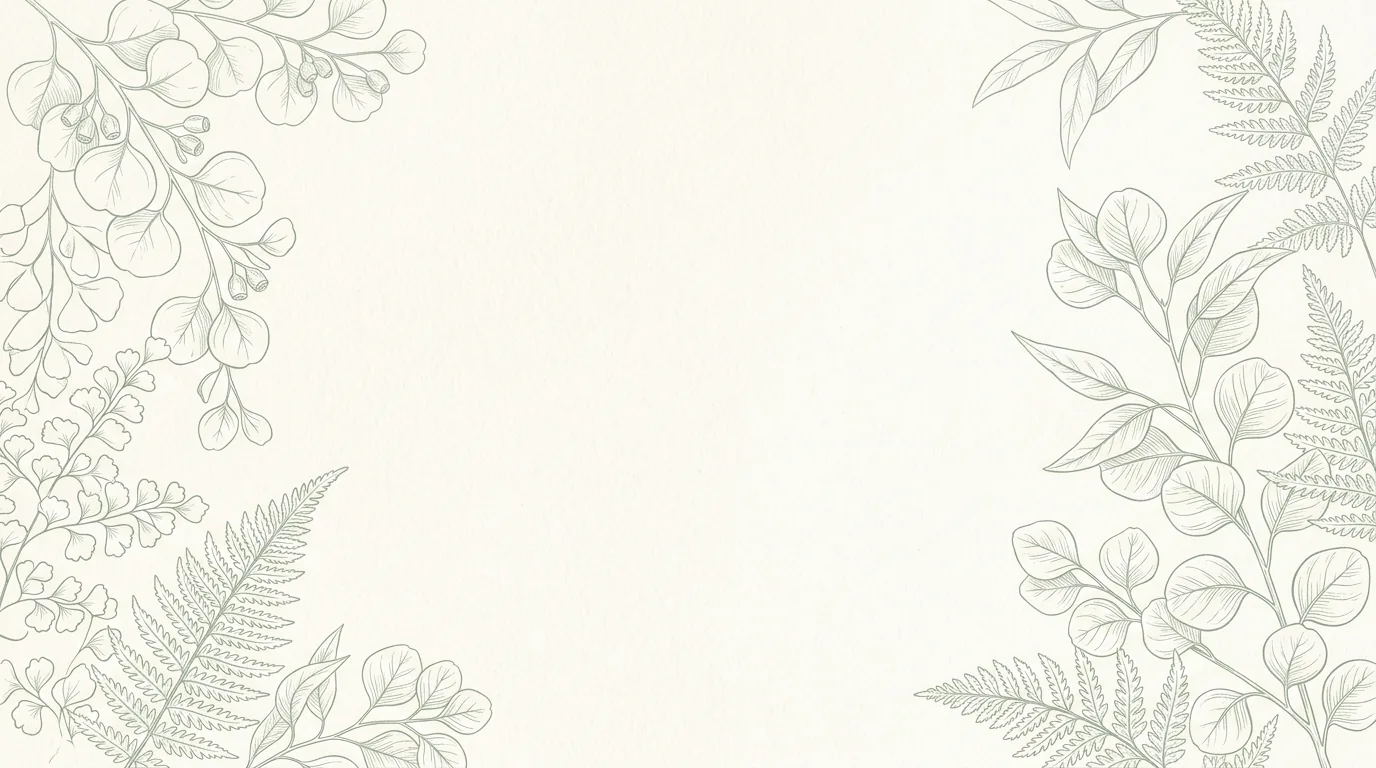 Botanical printable calendar template